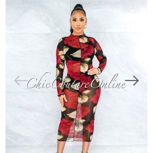 See Through Rose Dress